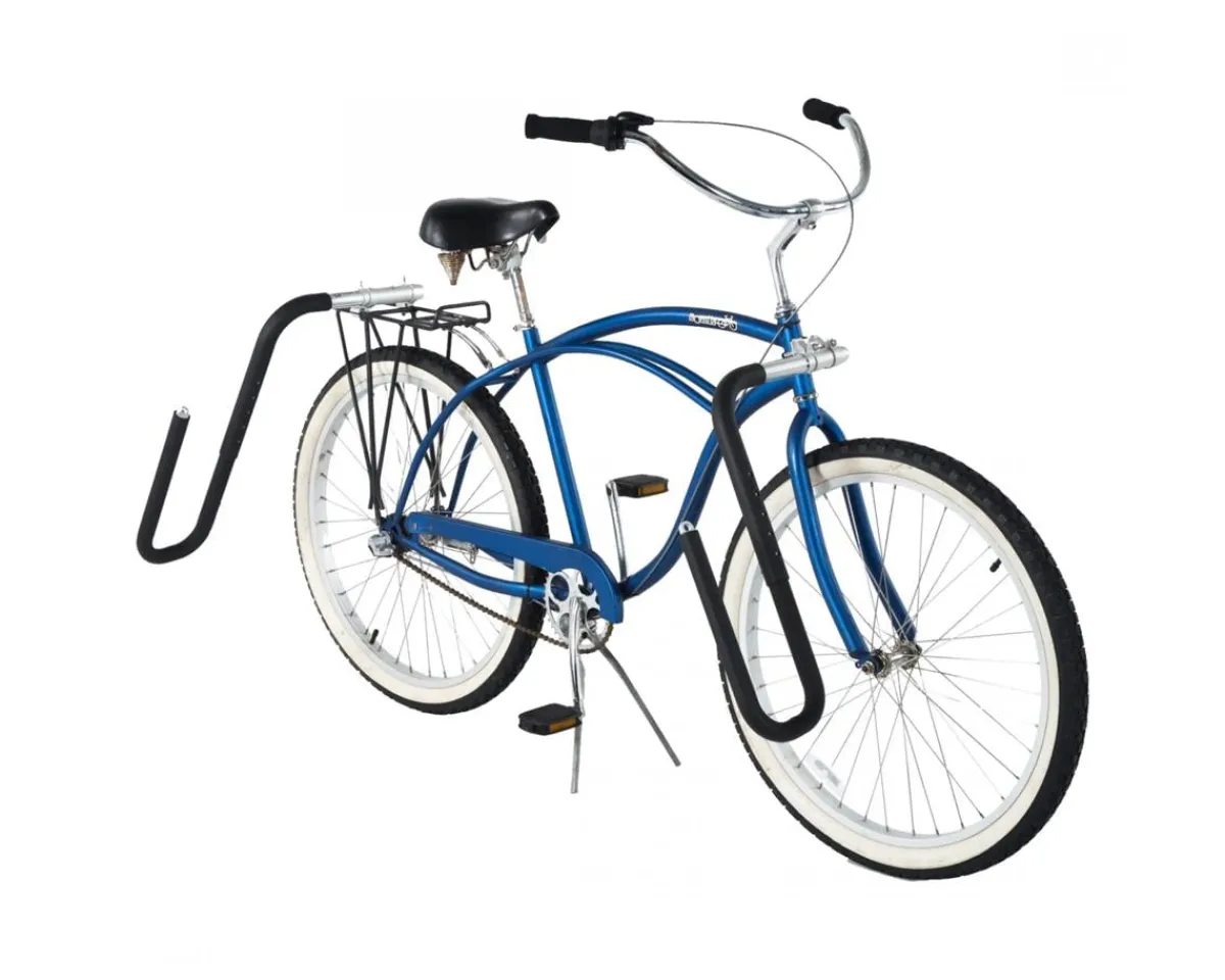 Moved By Bikes Racks, Fenders, & Trailers|Longboard Surfboard Bike Rack (Black)