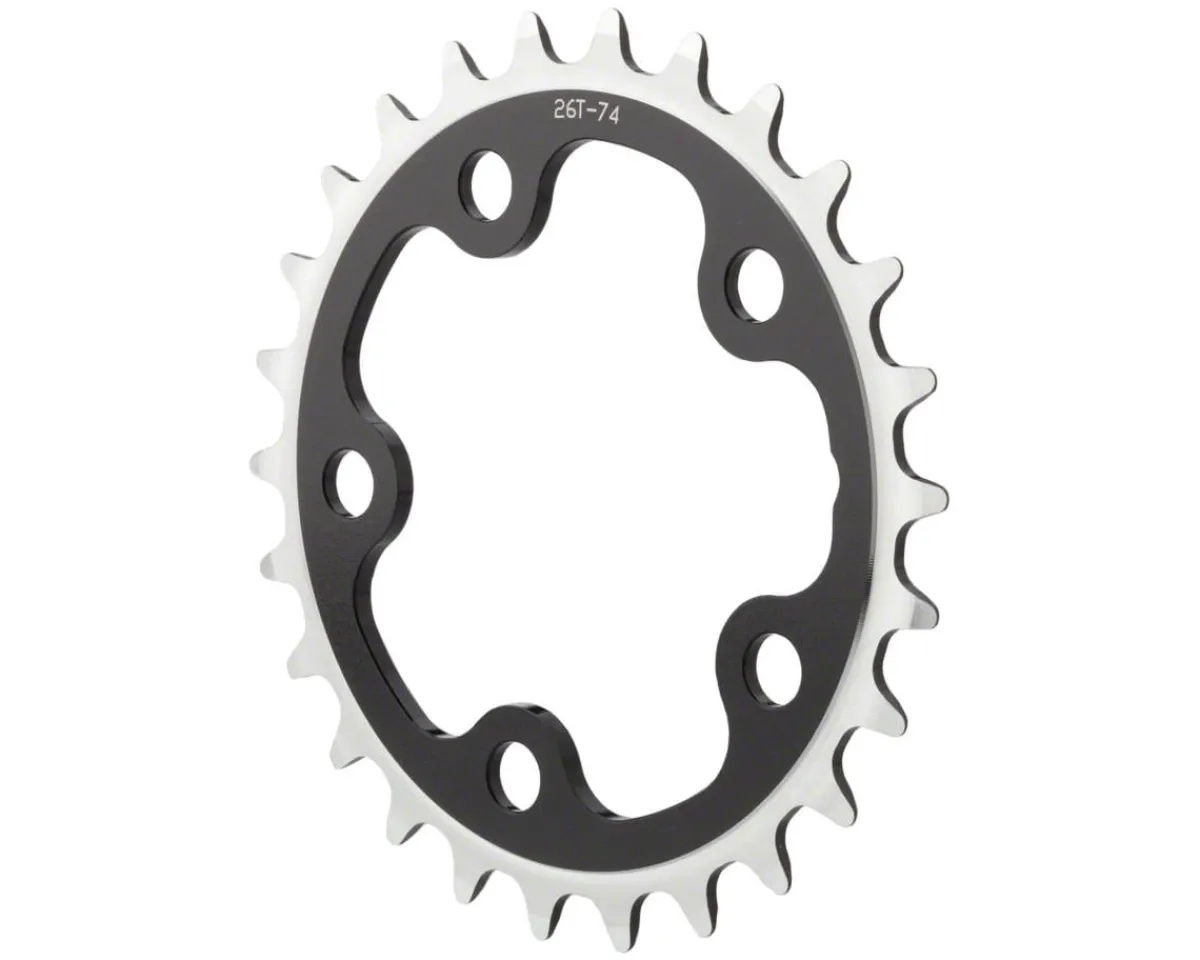 MSW Chainrings & Accessories|Dimension Chainrings (Black/Silver) (3 x 8/9/10 Speed) (Inner) (74mm BCD) (24T)
