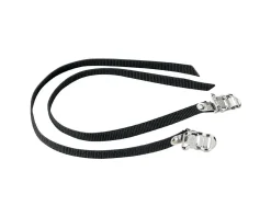 MSW Pedals & Cleats|Dimension Nylon 450mm Basic Toe Straps (Black) (Pair)
