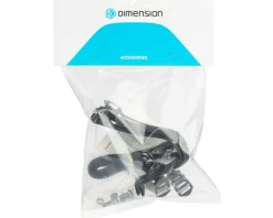 MSW Pedals & Cleats|Dimension Toe Clip & Strap Set (Black) (L/XL)