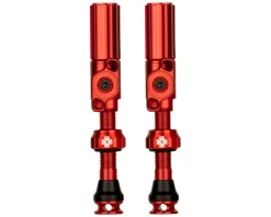 Muc-Off Tubeless Tire Tools|Tubeless Accessories|Big Bore Hybrid Tubeless Valves (Red) (Pair) (Small) (30mm)