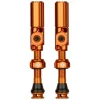 Muc-Off Tubeless Tire Tools|Tubeless Accessories|Big Bore Hybrid Tubeless Valves (Orange) (Pair) (Small) (30mm)