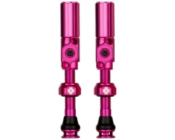 Muc-Off Tubeless Tire Tools|Tubeless Accessories|Big Bore Hybrid Tubeless Valves (Pink) (Pair) (Small) (30mm)