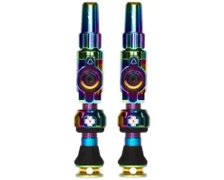 Muc-Off Tubeless Tire Tools|Tubeless Accessories|Big Bore Lite Tubeless Valves (Iridescent) (Small) (30mm)