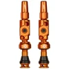 Muc-Off Tubeless Tire Tools|Tubeless Accessories|Big Bore Lite Tubeless Valves (Orange) (Pair) (Small) (30mm)