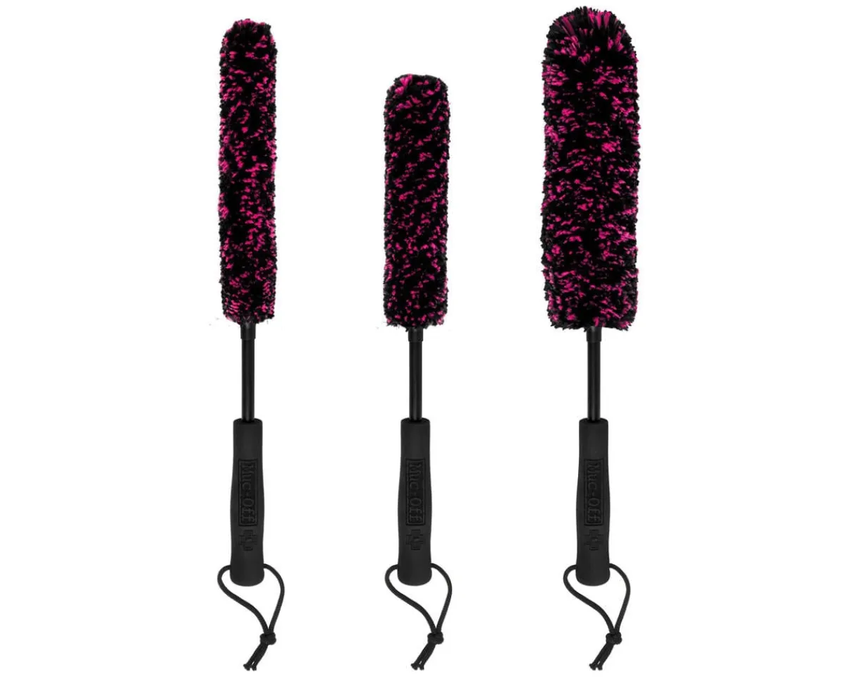 Muc-Off Cleaning Supplies|Microfiber Detailing Brush Kit (Set of 3)