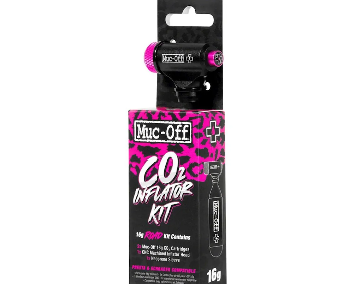 Muc-Off Pumps & Co2|Pumps & Co2|Road Inflator Kit (w/ 16g Cartridges)