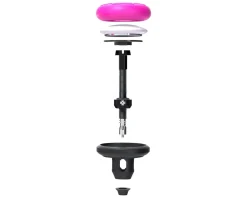 Muc-Off Tubeless Tire Tools|Tubeless Accessories|Stealth Tubeless Valve Tag Holder Kit (Black/Pink) (44mm) (Single)
