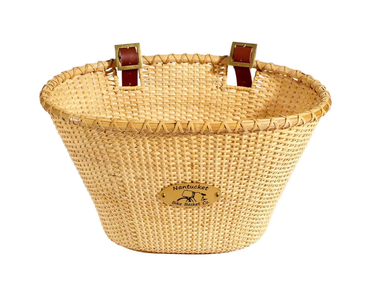 Nantucket Bike Basket Co. Racks, Fenders, & Trailers|Lightship Front Basket (Natural) (Oval)