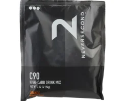 NEVERSECOND Nutrition & Skin Care|C90 High-Carb Drink Mix (Orange) (8 | 3.31oz Packets)