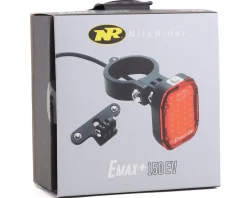 NiteRider E-Bike Parts|Bike Lights|Emax+ 150 E-Bike Tail Light (Black) (150 Lumens)