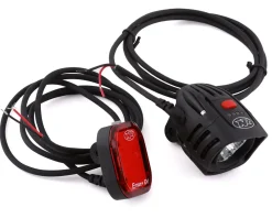 NiteRider E-Bike Parts|Bike Lights|Epro 1000 & Emax+ E-Bike Light Set (Black) (1000/150 Lumens)