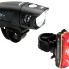 NiteRider Bike Lights|Mako 250 LED /Cherrybomb Headlight & Tail Light Set (Black) (250/100 Lumens)