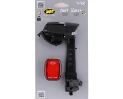 NiteRider Bike Lights|Swift 500 & Vmax+ Combo Light Set (Black) (500/150 Lumens)