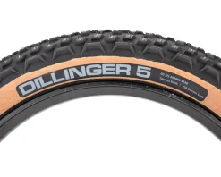 45NRTH Tires|Dillinger 5 Fat Bike Tire (Tan) (Tubeless) (60 TPI) (Studded) (26