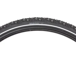 45NRTH Tires|Gravdal Tubeless Studded Gravel/Commuter Tire (Black/Reflective) (700c) (38mm) (252 Studs) (Winter Compound)