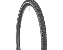 45NRTH Tires|Gravdal Tubeless Studded Gravel/Commuter Tire (Black/Reflective) (700c) (38mm) (252 Studs) (Winter Compound)