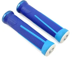 ODI Grips & Handlebar Tape|AG-1 Aaron Gwin V2.1 Lock-On Grips (Bright/Light Blue) (135mm)