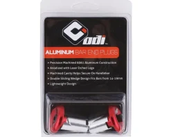 ODI Handlebars|Aluminum Bar Ends (Red) (Pair)
