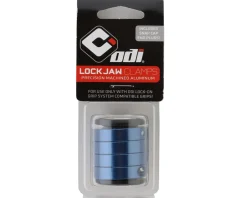ODI Grips & Handlebar Tape|Lock Jaw Clamps (Blue) (w/ Snap Caps) (Set of 4)