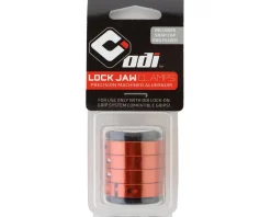 ODI Grips & Handlebar Tape|Lock Jaw Clamps (Orange) (w/ Snap Caps) (Set of 4)