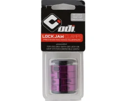 ODI Grips & Handlebar Tape|Lock Jaw Clamps (Purple) (w/ Snap Caps) (Set of 4)