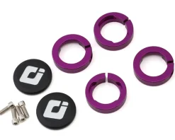 ODI Grips & Handlebar Tape|Lock Jaw Clamps (Purple) (w/ Snap Caps) (Set of 4)