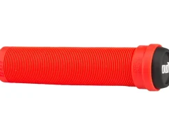 ODI Grips & Handlebar Tape|Longneck Soft Compound Flangeless Grips (Fire Red) (135mm)