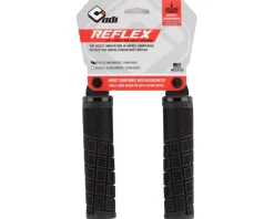 ODI Grips & Handlebar Tape|Reflex MTB Grips (Black) (Lock-On) (Regular)