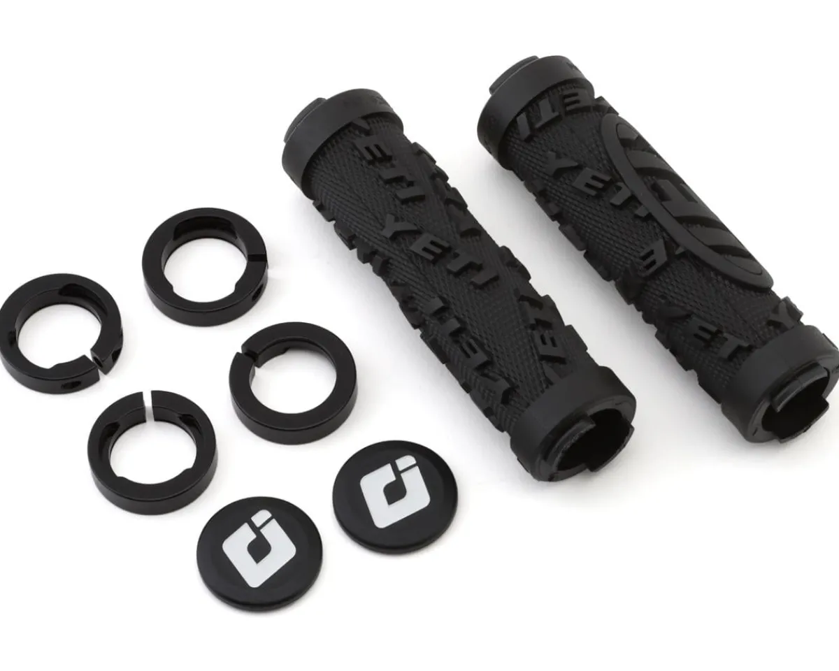 ODI Grips & Handlebar Tape|Yeti Hard Core Lock-On Grips (Black) (120mm) (Bonus Pack)
