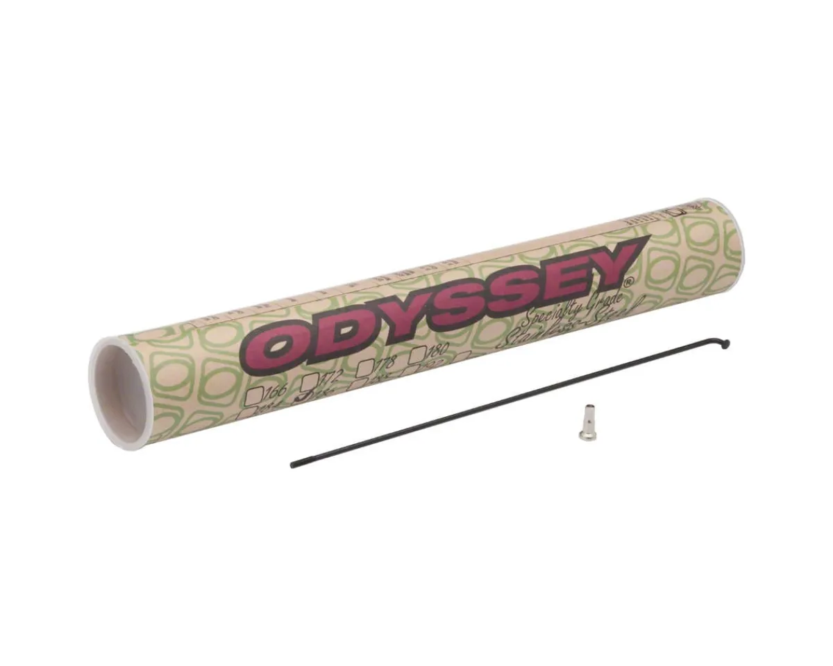 Odyssey Wheels & Parts|HGS 14g Spokes w/ Spoke Nipples (Black) (Box of 40) (186mm)
