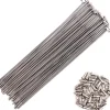 Odyssey Wheels & Parts|HGS Racing 14/15g Spokes w/ Spoke Nipples (Silver) (Box of 40) (192mm)