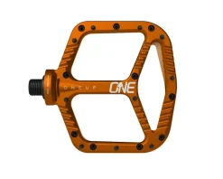 OneUp Components Pedals & Cleats|Aluminum Platform Pedals (Orange) (9/16")