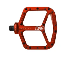 OneUp Components Pedals & Cleats|Aluminum Platform Pedals (Red) (9/16")