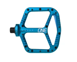 OneUp Components Pedals & Cleats|Aluminum Platform Pedals (Blue) (9/16")