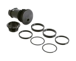 OneUp Components Headsets & Spacers|EDC Threaded Top Cap (Black) (1 1/8") (Alloy) (Includes Headset Spacers)