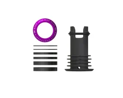OneUp Components Headsets & Spacers|EDC Threaded Top Cap (Purple) (1 1/8") (Alloy) (Includes Headset Spacers)