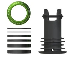 OneUp Components Headsets & Spacers|EDC Threaded Top Cap (Dark Green) (1 1/8") (Alloy) (Includes Headset Spacers)