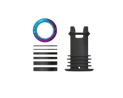 OneUp Components Headsets & Spacers|EDC Threaded Top Cap (Oil Slick) (1 1/8") (Alloy) (Includes Headset Spacers)
