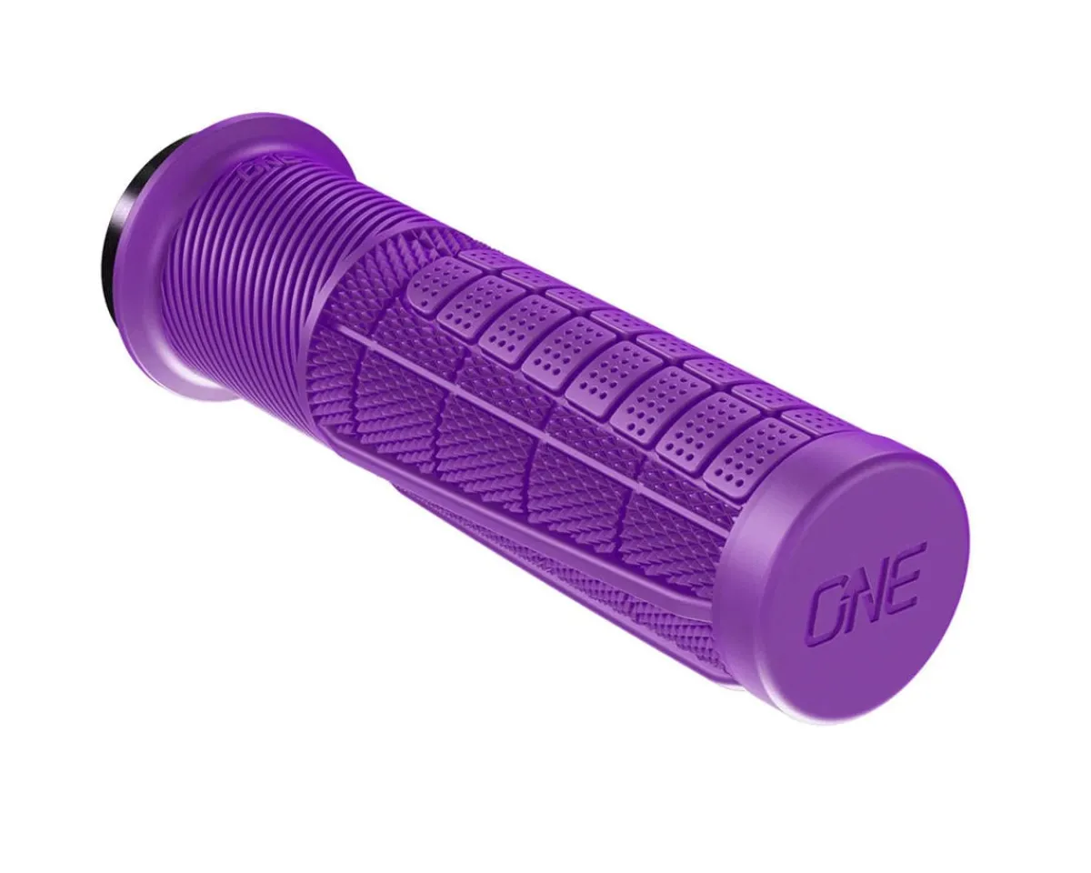 OneUp Components Grips & Handlebar Tape|Thick Lock-On Grips (Purple)