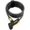 Onguard Bike Locks|Doberman Cable Lock with Key (Grey/Black/Yellow) (6' x 10mm)