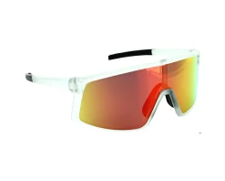 Optic Nerve Sunglasses & Goggles|Gravel Cat Sunglasses (Matte Crystal Frost) (Polarized Smoke Lens/Red Mirror)