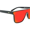 Optic Nerve Sunglasses & Goggles|ONE Mojo Filter Sunglasses (Matte Black/Polarized Smoke w/Red Mirror)
