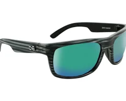 Optic Nerve Sunglasses & Goggles|ONE Timberline Sunglasses (Driftwood Grey) (Smoke Green Mirror Lens) (Polarized)