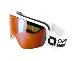 Optic Nerve Sunglasses & Goggles|South Paw Goggles (Shiny White) (Yellow/Silver Mirror Cat 1)