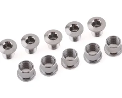 Origin8 Chainrings & Accessories|Double Chainring Bolts (Chrome) (5 Pack)