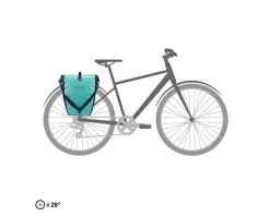 Ortlieb Bags & Packs|Back-Roller Free Pannier (Lagoon/Black) (Pair) (40L)