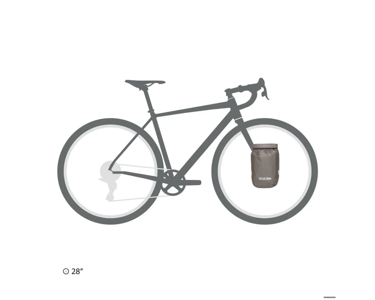Ortlieb Bags & Packs|Fork-Pack Front Pannier (Dark Sand) (Single) (4.1L)
