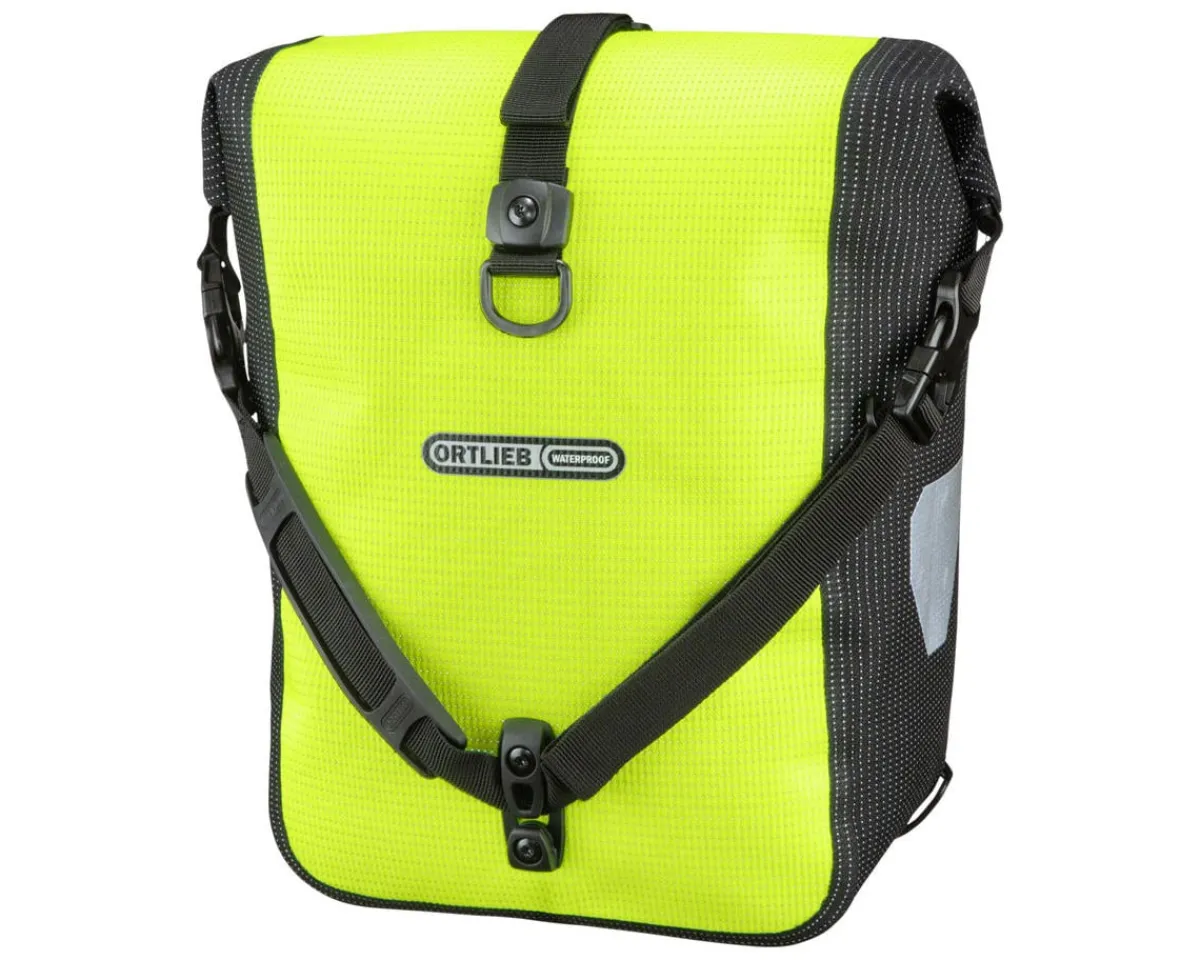 Ortlieb Bags & Packs|Front-Roller High-Visibility Pannier (Neon Yellow) (14.5L) (Single) (AKA Sport-Roller)