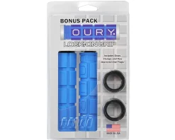 Oury Grips & Handlebar Tape|Lock-On Mountain Grips (Blue) (Bonus Pack)